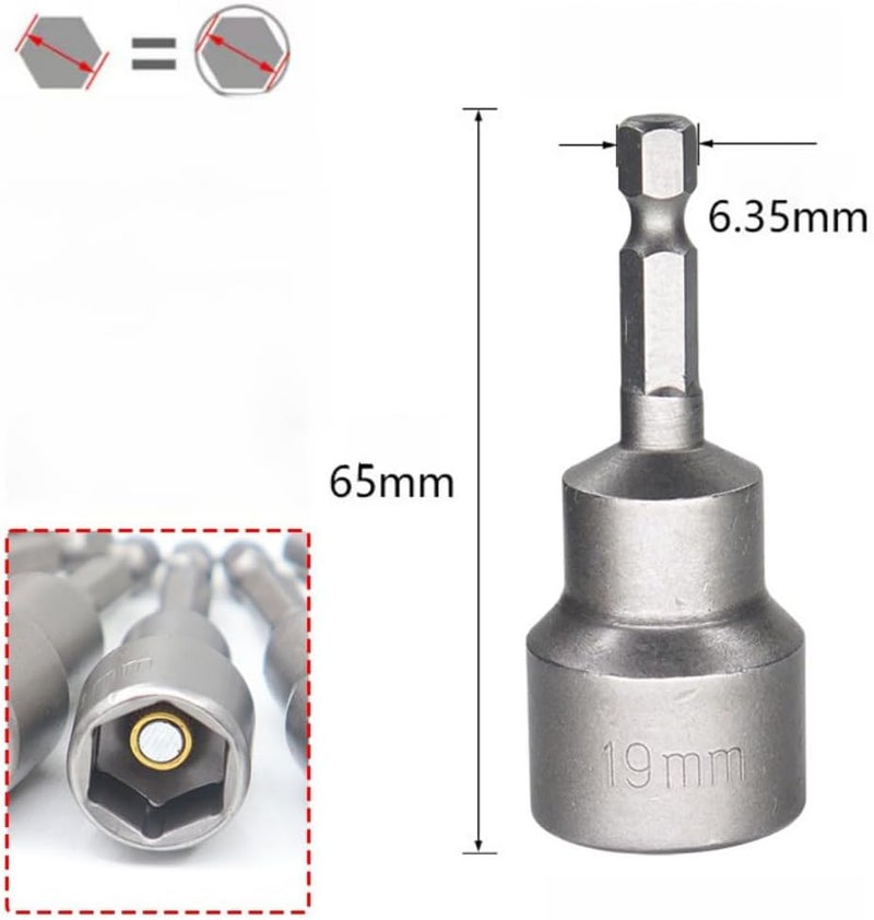 EMSTAR 2PCS Leveling Scissor RV Jack Socket Drill Adapter With 1/4" Quick Connect Hex Shank Tools, Compatible with All 3/4" or 19mm Hex Drive Jacks, Premium Durable Material - Image 2